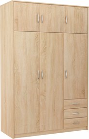 Szekrény szekrény 6D3S Tölgy Sonoma komód polc Rob