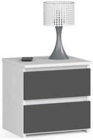 Éjjeliszekrény Cleania CL2 (fehér + szürke). Akció -19%. 1070716