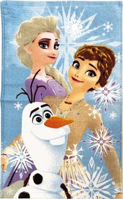 Disney Jégvarázs Olaf and the Sisters kéztörlő, arctörlő, törölköző 30x50cm