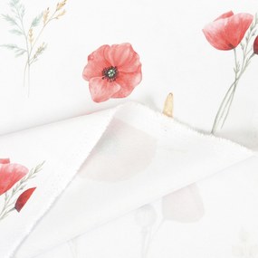 Goldea teflon szövet terítőknek - pipacsok 160 cm