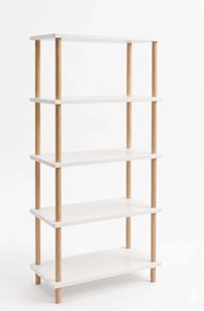 Könyvespolc, fehér, 60 cm