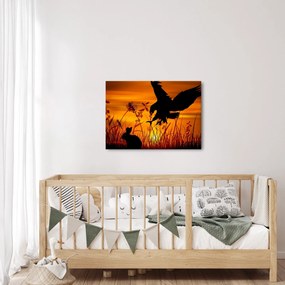 A ragadozó sziluettjének képe (70x50 cm)