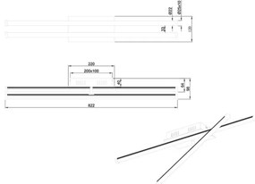 Trio - LED Dimmelhető felületre szerelhető csillár SMARAGD 2xLED/8W/230V 3000-6000K