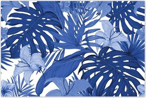 Poszterek 120x80 Classic Blue Monstera