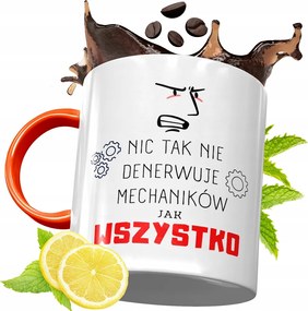 Narancssárga Bögre Szerelőnek Tökéletes Ajándék fényképes nyomtatással