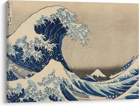 Kép - Katsushika Hokusai, Under the Wave off Kanagawa, reprodukciók (70x50 cm)