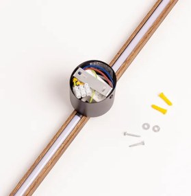 Brilagi - WOODY LINE LED fali lámpatest LED/7W/230V 4000K 60 cm tölgy-dió