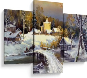 Kép - téli város (90x60 cm)
