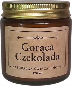 Szója illatgyertya 120 ml Forró, kézzel készített csokoládé
