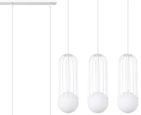 Sollux SL.1333 - Csillár zsinóron BRINA 3xG9/8W/230V fehér