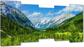 Festmények 150x80 Hegyi tájkép gyönyörű felhőkkel Fák a hegyekben