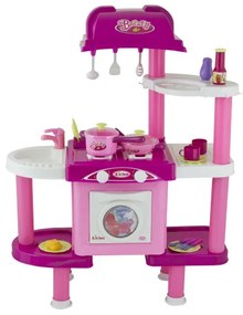G21 játék - LENA gyerek konyha tartozékokkal, rózsaszín II.