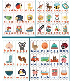 Angol tanuló puzzle oktató fajáték