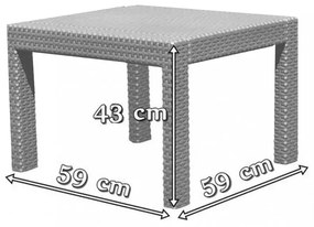 Roeva 4+1 kerti bútor garnitúra szett