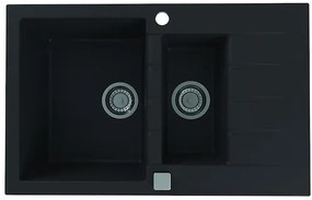 Mosogatótálca Alveus CADIT 70 / 91 fekete 50x20 cm 1131361