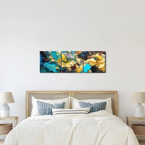 Kép - Texturált olajfestmény (órával) (90x30 cm)