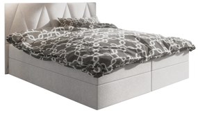 Franciaágy  Boxspring 180 cm Fade 3 (bézs) (matraccal és tárolóhellyel). 1046512