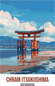 Poszter 60x80cm Chram Itsukushima