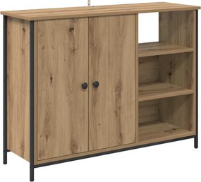 vidaXL Széf Artisan tölgy 100 x 33 x 75 cm Faanyag