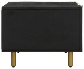fekete szerelt fa dohányzóasztal 100 x 54 x 40 cm