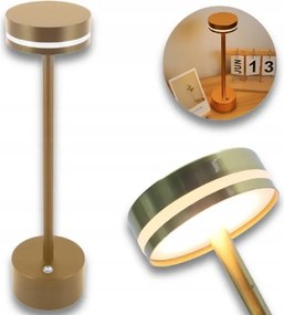 Éttermi Asztali Lámpa Arany Cct 1,5 W Led Hordozható Érintőképernyős Usb