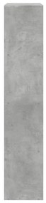 4 szintes betonszürke szerelt fa könyvespolc 143,5x29x143,5 cm