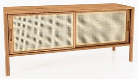 Tölgyfa TV-állvány 142x64 cm Pola - The Beds