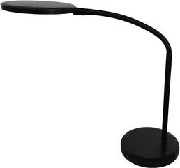 Asztali lámpa, LED, 8,3 W, forgatható, ALBA, fekete (VLEDMOOVN)