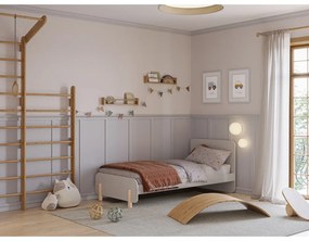 Krémszínű borovi fenyő gyerekágy 90x190 cm Nora – Marckeric