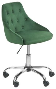 Zöld bársony irodai szék PARRISH Beliani
