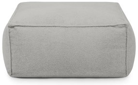 Világosszürke buklé babzsákfotel Mass – SLOWDOWN