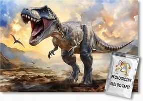 Fotótapéta Flizelina Gyerekek Dinoszaurusz Tyrannosaurus T-rex Jura 150x105 ragasztó