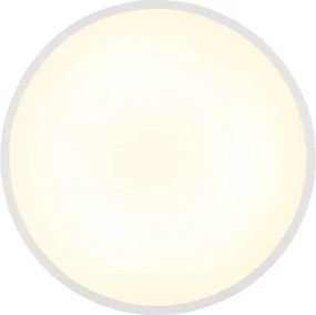 Globo 41566-20W Mennyezeti lámpa, matt fehér műanyag, felfelé is világít "háttérvilágítás", ø: 300mm, M: 35mm, tartozék: LED 20W 230V, 2400lm forrás, 1000lm kimenet, 4000K