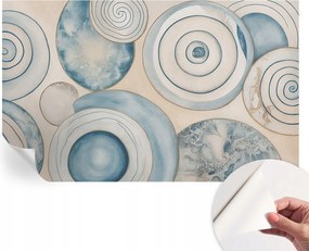 Dekoratív öntapadós fotótapéta irodába Spirál örvények 416x254 cm
