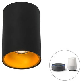 Okos spotlámpa fekete arannyal, WiFi GU10 izzóval - Deep