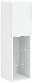 2 db fehér TV-szekrény LED-világítással 30,5 x 30 x 102 cm