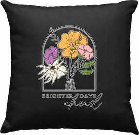 Párna Virágok Vonalak Divat Művészet 6 Fekete