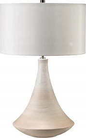 Kerámia asztali lámpa púderrózsaszín krémszínű hálószobába 68 cm Elstead