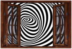 Poszterek 90x60 Absztrakt fekete-fehér