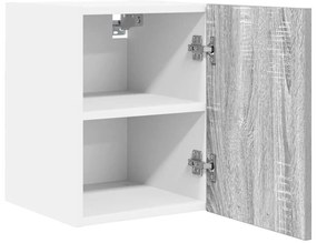Függő szekrény polcokkal Riga 2 pcs Szürke Sonoma és fehér