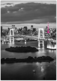 Poszterek 70x100 RĂłzsaszĂn Eiffel-torony hĂd