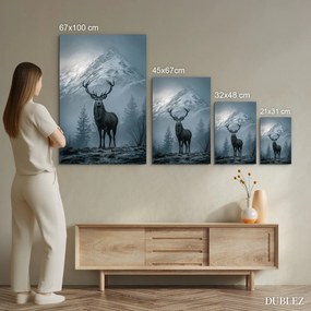 DUBLEZ | Dizájn kép - Szarvas és hegyek