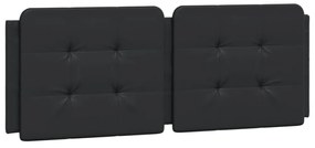 fekete ágykeret LED-ekkel matrac nélkül Zadar 140 x 200 cm