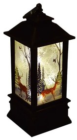 Karácsonyi mintás LED lámpás Szarvas Képpel - 19 cm Bambi l10985