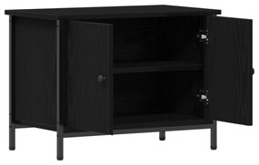 fekete tölgy TV állvány Fekete tölgy Szerelt fa 60 x 35 x 45 cm