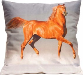 Velúr párnahuzat 40x40 cm Lovak Dekoratív párnahuzat