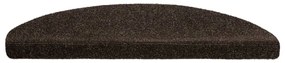 10 db öntapadós lépcsőszőnyeg 65 x 21 x 4 cm sötétbarna félkör alakú nagy