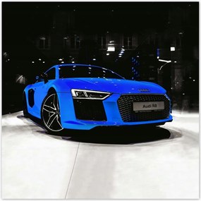 Poszterek 140x140 Kék Audi Audica R8