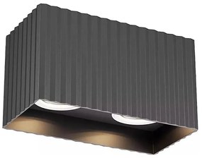 Redo 01-3412 - DELPHI irányítható spotlámpa 2xGU10/7W/230V 16,1x8,1 cm fekete