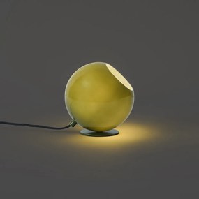 Retro asztali lámpa zöld üveggel - Mabel